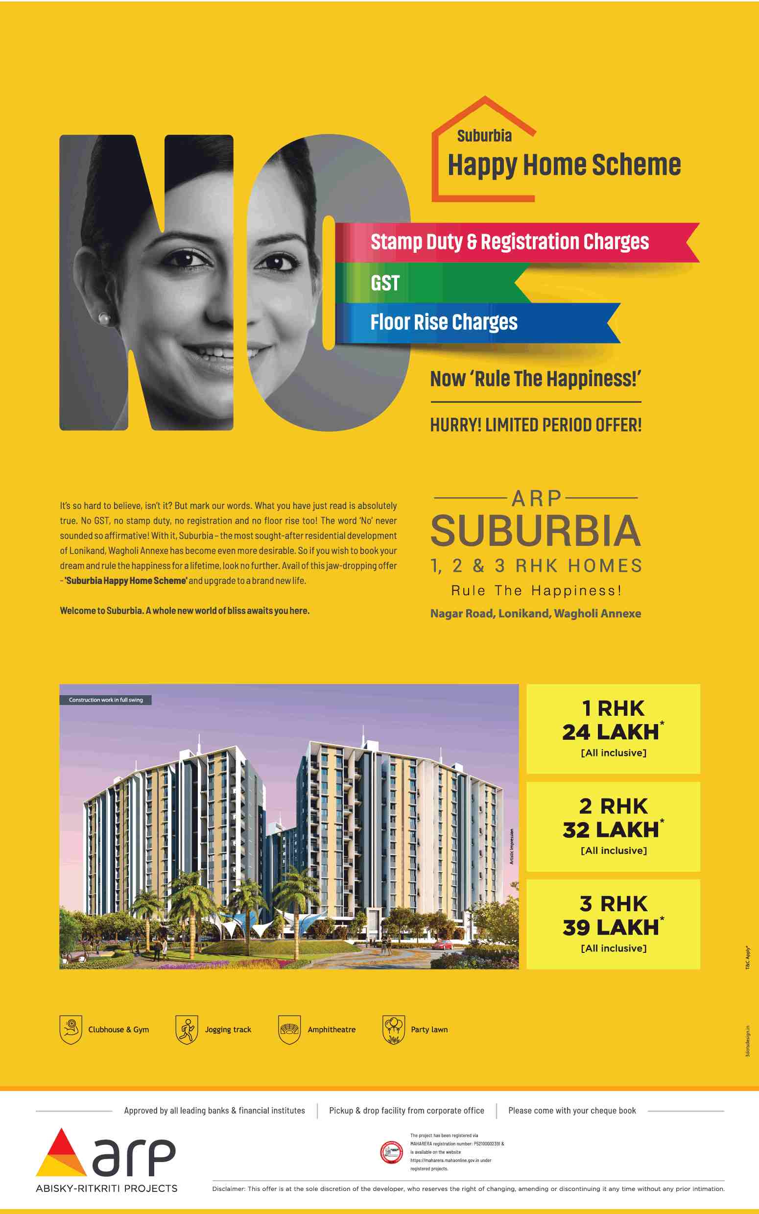 Avail the Happy Home Scheme at ARP Suburbia Estate in Pune Update